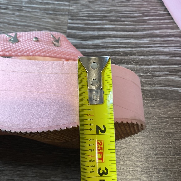 Playboy Vintage Platform Pink Sandals Size 6 - Picture 10 of 10